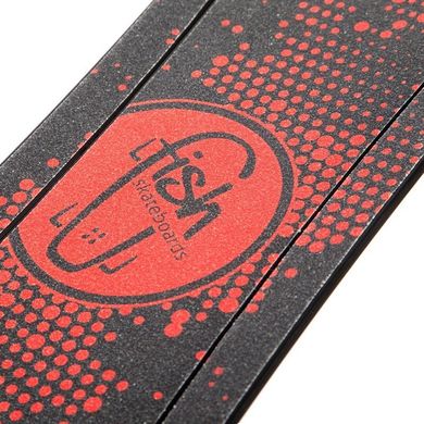 Мини лонгборд Fish Skateboards 22.5" - Красный / Лого 57 см (fcd114)
