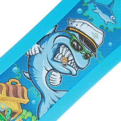 Мини лонгборд Fish Skateboards 22.5" - Синий / Акула 57 см (fcd112)