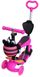 Триколісний Самокат беговел дитячий Scooter 5в1 - З батьківською ручкою і сидушкой - Pink / Бджiлка (dcb1111)