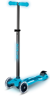 Дитячий самокат Micro Maxi Deluxe Glow LED Синій кришталь (mx117)