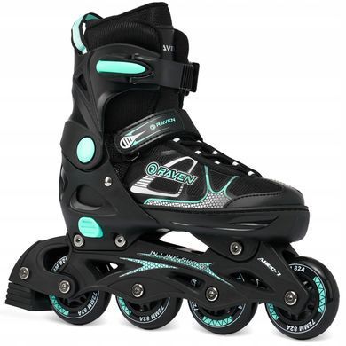 Раздвижные ролики Raven Spirit Black/Mint размер 37-40 (sk436)