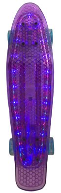 Светиться весь Zippy Board LED 22" - Фиолетовый 54 см пенни борд (ZLED17)