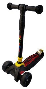 Трехколесный Самокат детский Scooter WiZard - SMART - Черный (sw111)