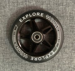 Колесо для трюкового самоката от Explore 110 мм металлическое - Черное