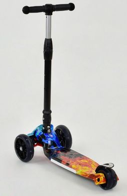 Детский Трехколесный самокат Best Scooter Smart - Огонь и Лед (wbs16)