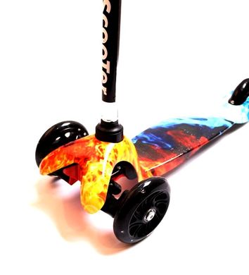 Трехколесный самокат Scooter - Mini Print - Ice Fire (Огонь и Лед)