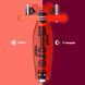 Детский самокат Micro Maxi Deluxe Glow LED Красная аура (mx118)