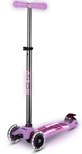 Дитячий самокат Micro Maxi Deluxe Glow LED Сяйнисто-пурпуровий (mx127)