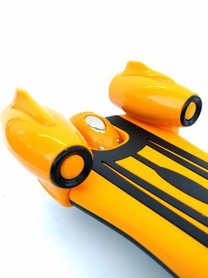 Трехколесный самокат детский Scooter с Музыкой Дымом и Подсветкой - Желтый (s1111)