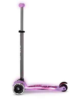 Детский самокат Micro Maxi Deluxe Glow LED Сиятельно-пурпурный (mx127)