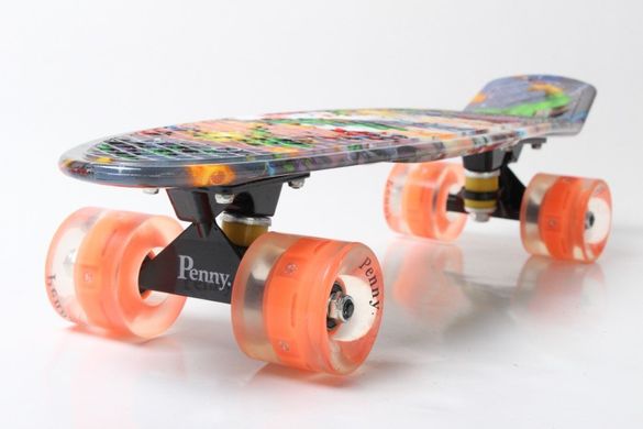 Пенни Борд Penny Board Принт 22" LED колеса - Человек-Паук 54 см