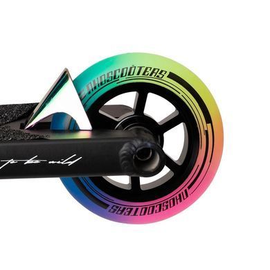 Трюковий самокат NKD Mono Scooter Black/Rainbow 89 см (nkx468)