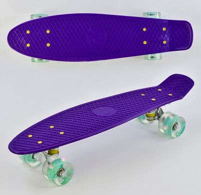 Пенни Борд Best Board 22" LED - Фиолетовый 54 см (pb712)