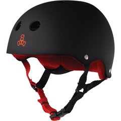 Шлем защитный Triple8 Sweatsaver Helmet - Black/Red р. S 52-54 см (mt4174)