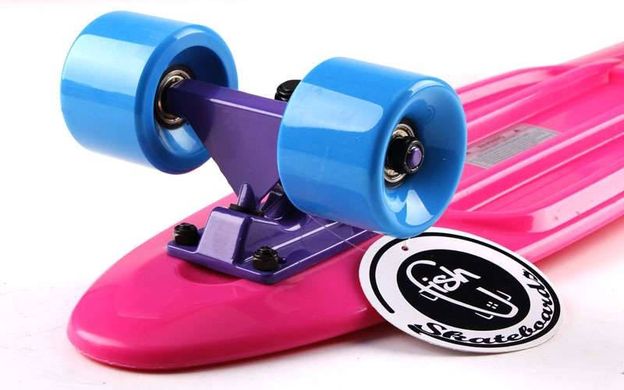 Fish Skateboards 22.5" Pink - Рожевий 57 см пенні борд (FC7)