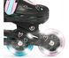 Детские ролики Raven Loret Glitter Black/Mint/Pink LED размер 27-30 (kn134)