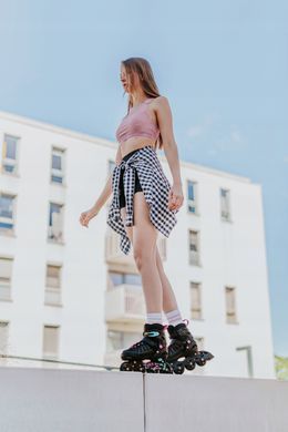 Раздвижные ролики Raven Oxen Mint/Pink размер 34-37 (sk785)