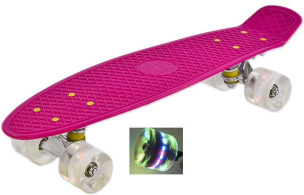 Пенні Борд Best Board 22 "LED - Рожевий 54 см (pb714)