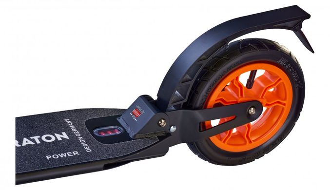 Самокат двухколесный на надувных колесах Maraton Power Оранжевый (skm720)