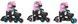 Дитячі ролики Raven Loret Glitter Black/Mint/Pink LED розмір 30-33 (kn135)