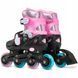 Дитячі ролики Raven Loret Glitter Black/Mint/Pink LED розмір 30-33 (kn135)