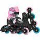 Дитячі ролики Raven Loret Glitter Black/Mint/Pink LED розмір 30-33 (kn135)