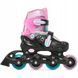 Дитячі ролики Raven Loret Glitter Black/Mint/Pink LED розмір 30-33 (kn135)