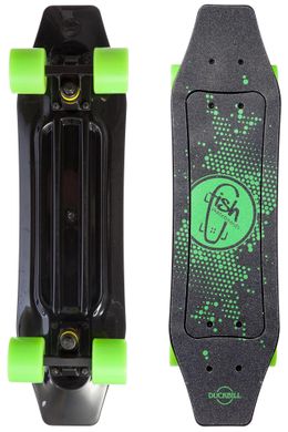 Мини лонгборд Fish Skateboards 22.5" - Зеленый / Лого 57 см (Fcd117)
