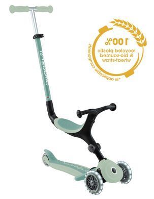 Дитячий самокат 3в1 Globber GO-UP Active Lights Ecologic Pistachio (zh571)