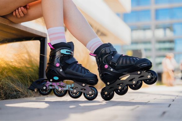 Раздвижные ролики Raven Oxen Mint/Pink размер 38-41 (sk786)