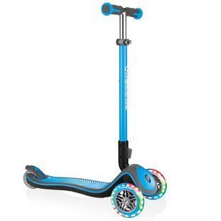 Дитячий самокат Globber Elite Deluxe Lights Blue (smj116)