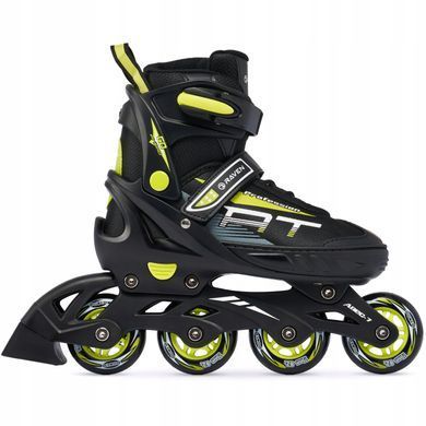 Раздвижные ролики Raven Profession Black/Lime размер 28-32 (sk787)