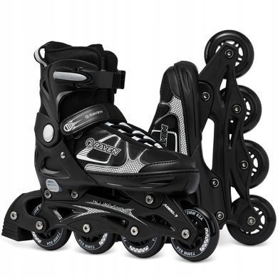 Розсувні ролики Raven Spirit Black/White розмір 40-43 (sk324)