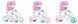 Дитячі ролики Raven Loret Glitter White/Mint/Pink LED розмір 30-33 (kn137)