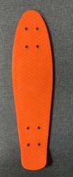 Доска для пенни борда 54 см 22 дюйма с гравировкой Penny - Оранжевая (d116)
