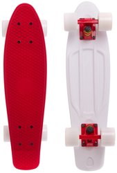 Fish Skateboards Red/White 22.5" - Червоний/Білий 57 см Twin пенни борд (FSTT8)