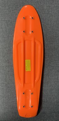 Доска для пенни борда 54 см 22 дюйма с гравировкой Penny - Оранжевая (d116)