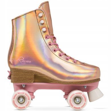 Розсувні ролики квади Raven Holo Coral розмір 39-42 (sk599)
