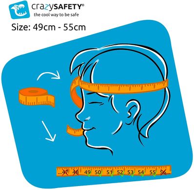 Захисний шлем Crazy Safety Зебра (zc621)