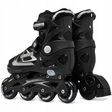 Раздвижные ролики Raven Spirit Black/White размер 37-40 (sk437)