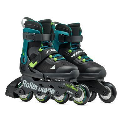 Детские ролики Rollerblade Microblade XT Black/Green размер 36.5-40.5 (sk178)