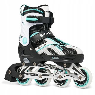 Розсувні ролики Raven Pulse Black/Mint розмір 40-43 (smj565)