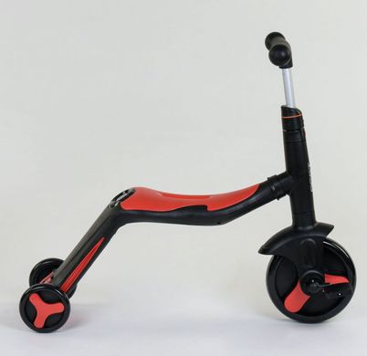 Самокат велобег велосипед 3в1 Best Scooter - Черно-Красный (ckm413)