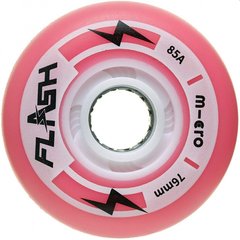 Колеса для роликов светящиеся Micro Flash 76 mm Pink (rb245)