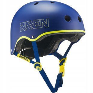 Детский шлем Raven Essto Navy/Lime р. S 52-55 (smj918)
