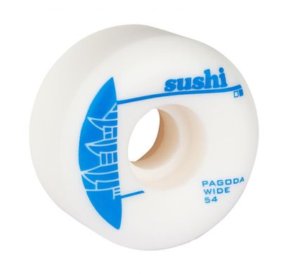 Колеса для скейтборда Sushi Pagoda Team V2 White/Blue 54 мм (sk4043)
