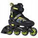 Раздвижные ролики Raven Profession Black/Lime размер 35-38 (sk789)