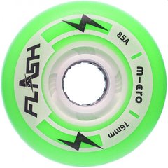 Колеса для роликов светящиеся Micro Flash 76 mm Green (rb246)