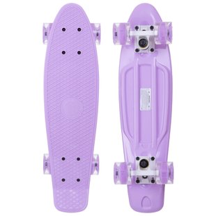 Fish Skateboard penny 22.5" Lilac - Лиловый 57см Светятся колеса пенни борд (FL1)