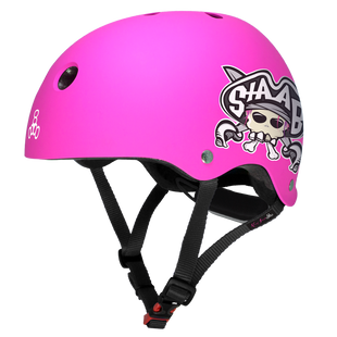 Шлем детский Triple8 Lil 8 Staab Edition - Neon Pink р. XS 46-52 см (mt4199)